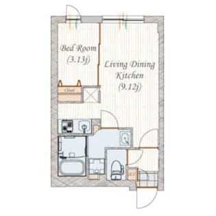 愛知県名古屋市北区清水1【マンション】の間取り