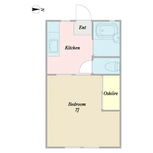 大谷口ハイツ【1階】の間取り