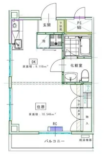 シェリール富美喜【2階】の間取り