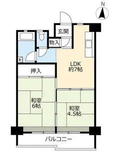 UR鳴海第二【8階】の間取り