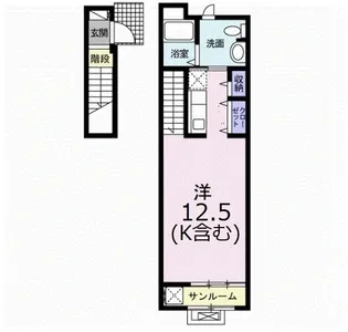 アザレアガーデンI【2階】の間取り