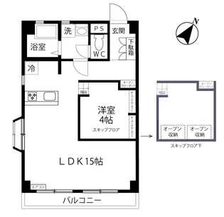 第1たちばなビル【2階】の間取り