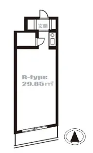 麻布カジタ【5階】の間取り