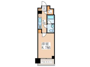 プライマル新宿若松町の間取り