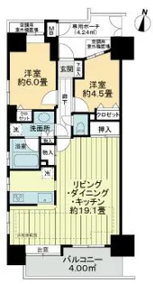 ライオンズプラザ亀有【1階】の間取り