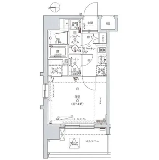 XEBEC浅草ARIA【4階】の間取り