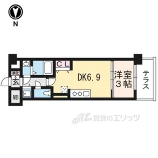 THEGARNETMILLENNIUMK【1階】の間取り