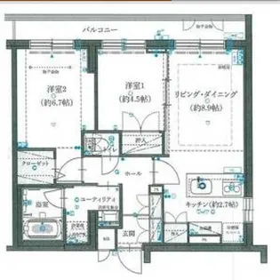 ファインクラス札幌琴似【3階】の間取り