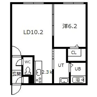 BRUN CUBEIII【3階】の間取り