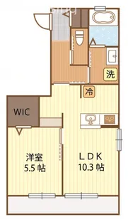 ZERO88テラス【1階】の間取り
