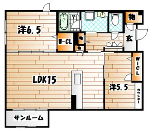 シャーメゾン華みずき【1階】の間取り