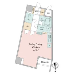 グラヴィス鶴舞【8階】の間取り