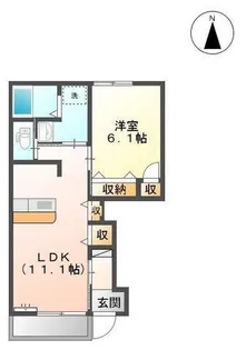 サンエルシオンII【1階】の間取り