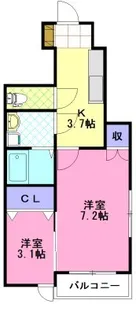 プレジデント桜【1階】の間取り