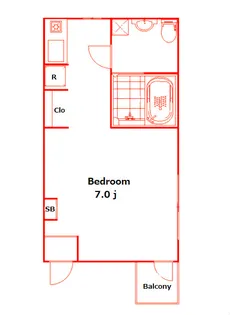 フラット子安通【3階】の間取り