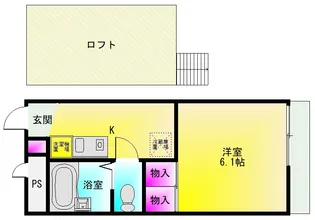 レオパレス四季【1階】の間取り