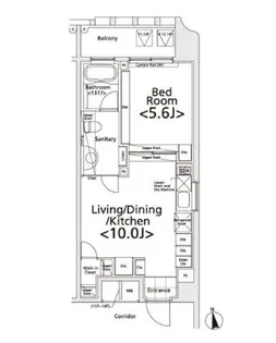 プライマル新宿若松町【10階】の間取り