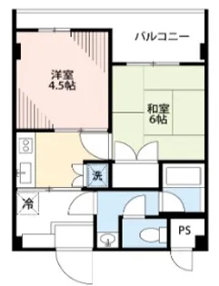 第一正五コーポ【2階】の間取り