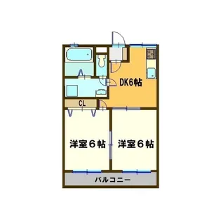 ベルディー和田【3階】の間取り