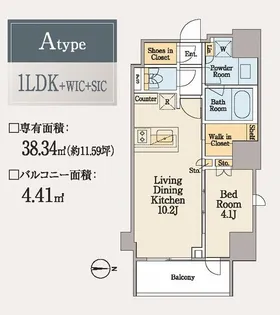 クレストコート木場【7階】の間取り