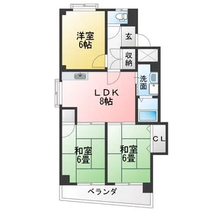 サンローヤル福寿ビル【1階】の間取り