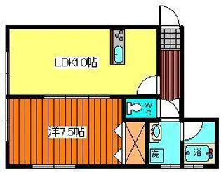 リッチオーク八番館【1階】の間取り