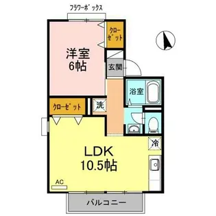 セジュール笹川【2階】の間取り