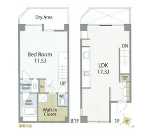 ヒルハイツ代官山の間取り