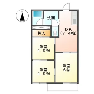 グレース柳山【2階】の間取り