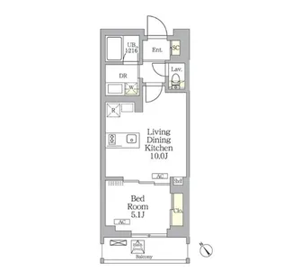 グランパーク千駄ヶ谷レジデンス【2階】の間取り