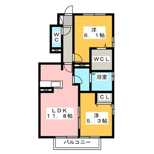 ゴード ルミナス【1階】の間取り