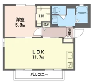 ソレアードII【2階】の間取り