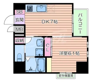 SOAR ESAKA EAST【5階】の間取り
