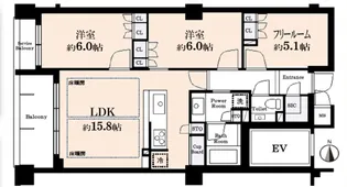 プレサンスグラン京都東洞院【1階】の間取り