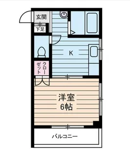 ハイツ リバーランド【6階】の間取り