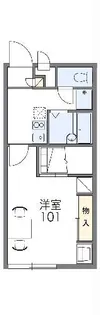 レオパレスシブヤ【1階】の間取り