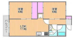 ラ・メゾン・セリーヌ【1階】の間取り