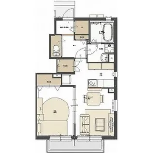 グランテスタB【1階】の間取り