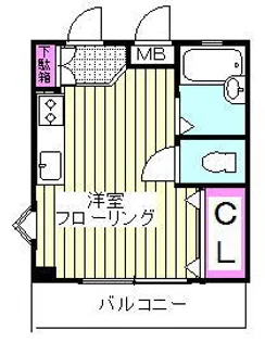 ヒノデハイツ【1階】の間取り
