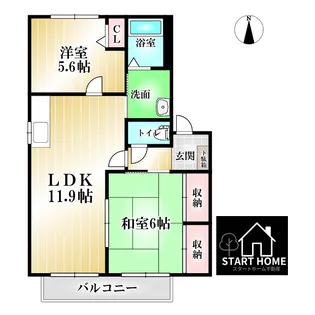 プリマベーラ北島B【2階】の間取り