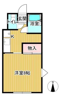 ヒューマンハイツB棟【1階】の間取り