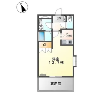 サンフォレスト【1階】の間取り