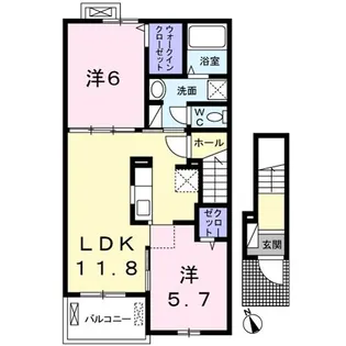 リブランカ【2階】の間取り