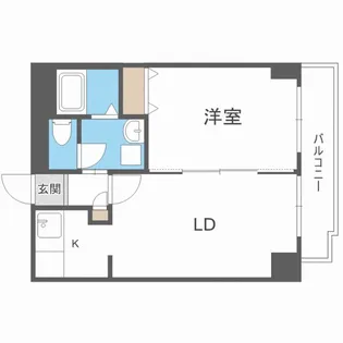 シャトーブラン19【5階】の間取り