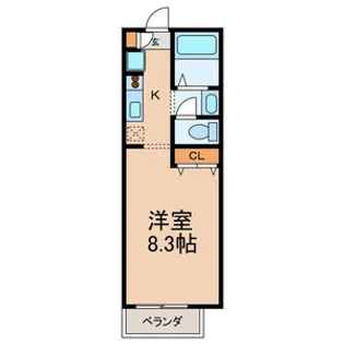 グラチオーソ旭町【2階】の間取り