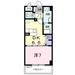 石田シティ 銘苅【2階】の間取り