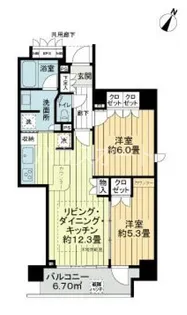 コノエ東日本橋【5階】の間取り