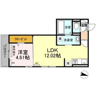 グランメール【3階】の間取り