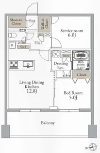 プライマル町屋【6階】の間取り