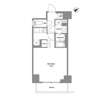 レックスガーデン横浜反町公園【2階】の間取り